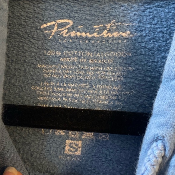 Primitive | small blue cotton mental health graphic print hoodie - Picture 2 of 3